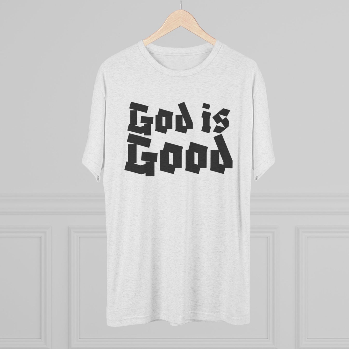 God Is Good SY Black on White Shirt