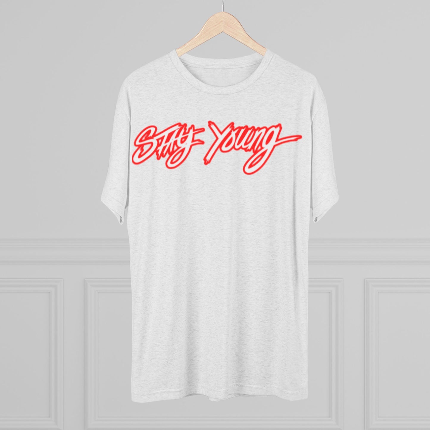 StayYoung Red on White