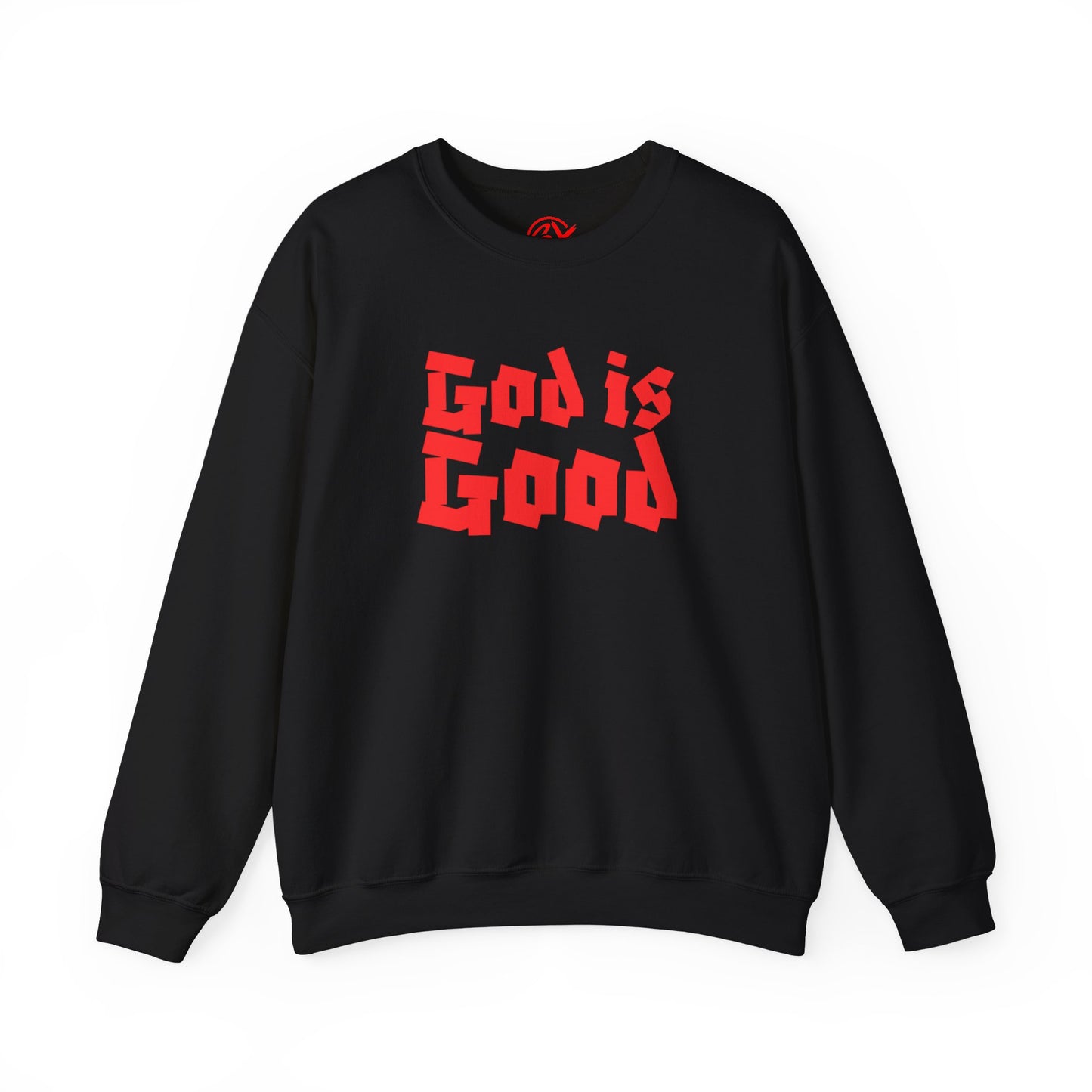 God Is Good SY Red on Black Sweatshirt