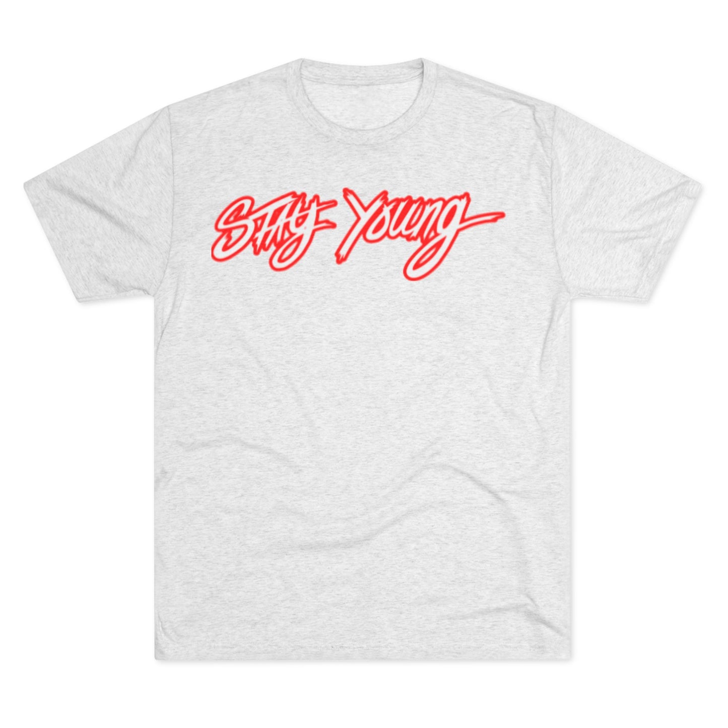 StayYoung Red on White