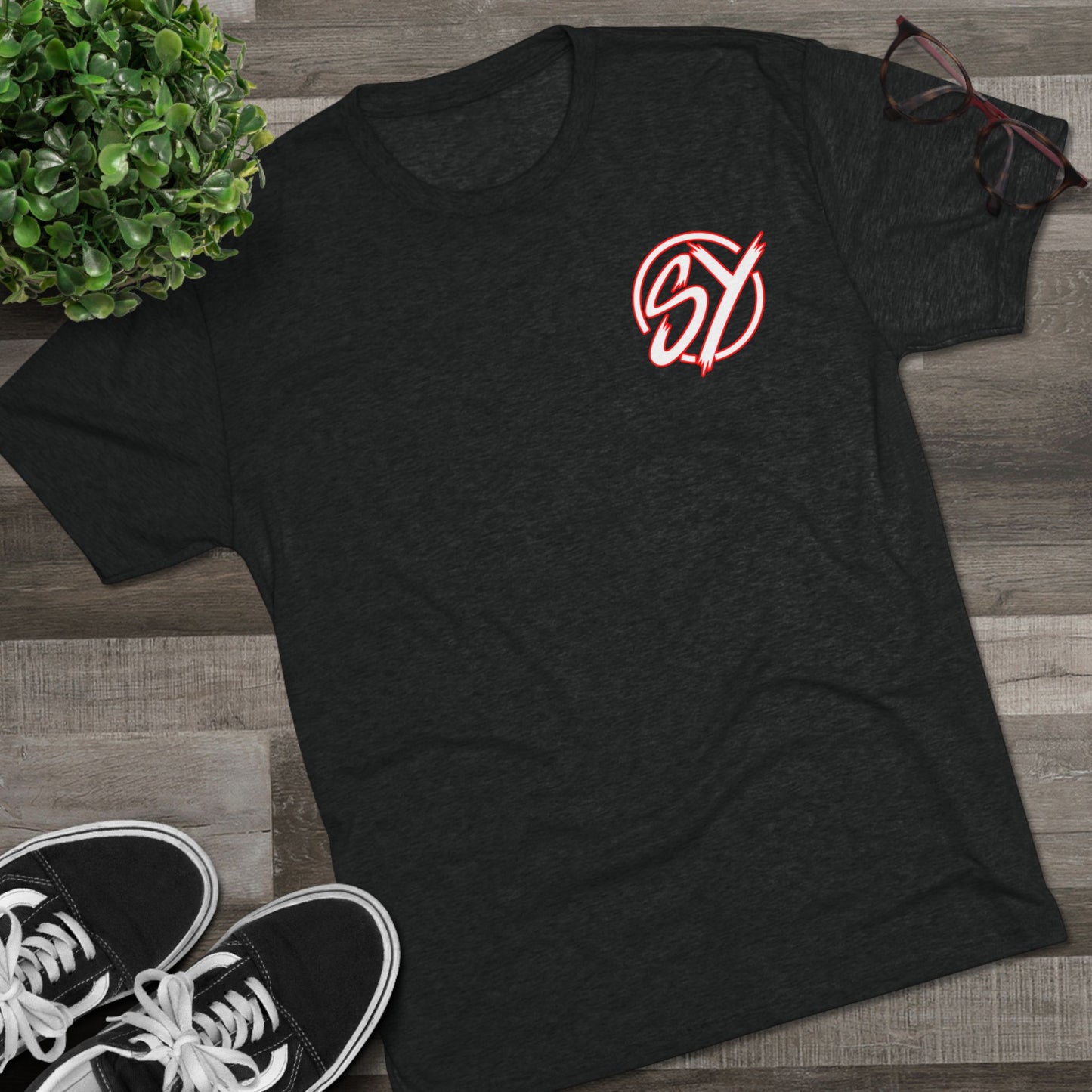 SY White/Red on Black