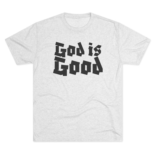 God Is Good SY Black on White Shirt