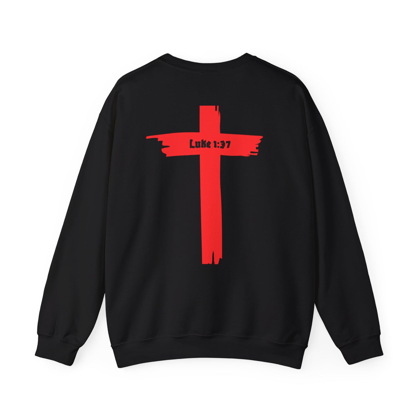 God Is Good SY Red on Black Sweatshirt